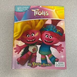 NEW Trolls World Tour My Busy Books Storybook 10 Figurines Playmat Imaginative